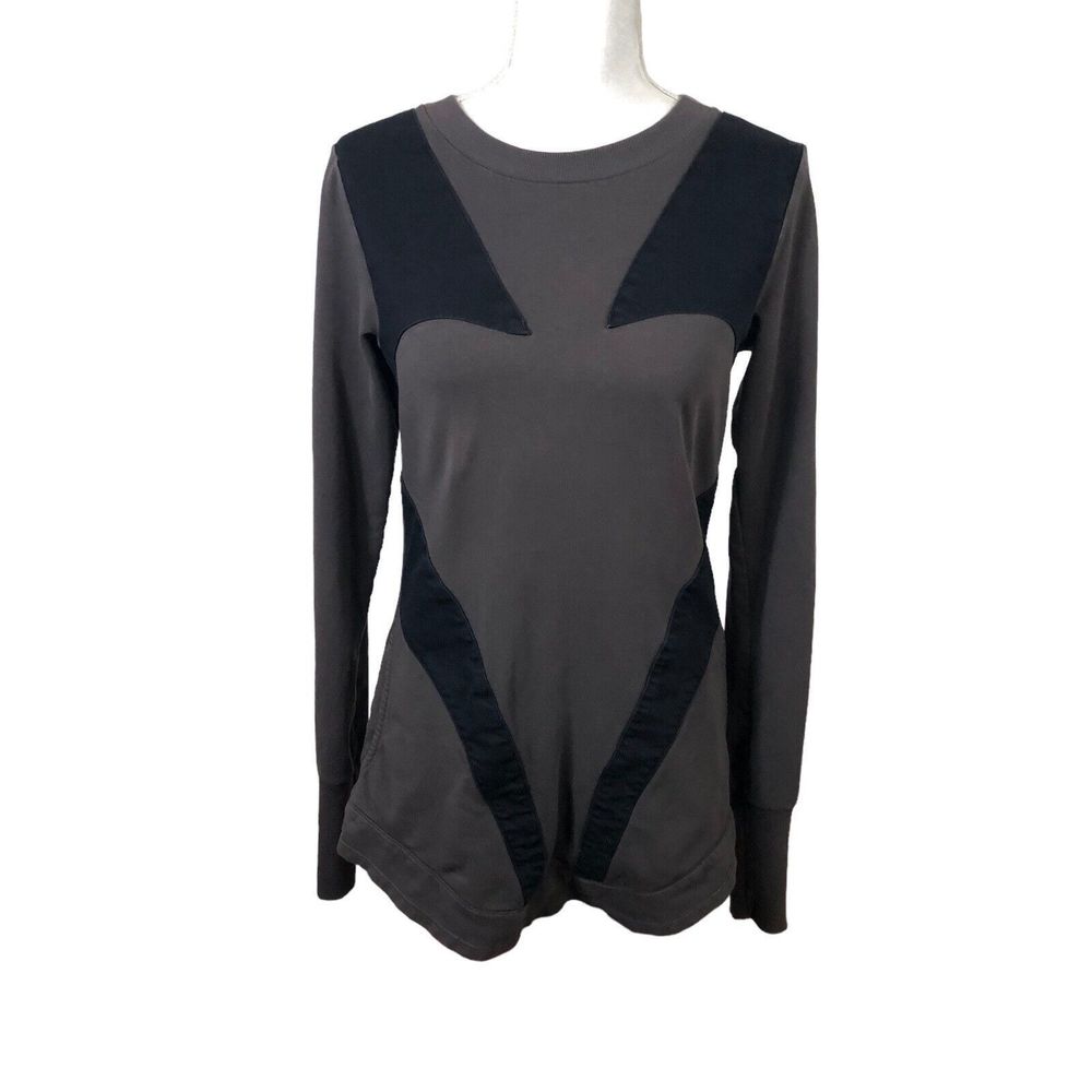Prairie Underground Charcoal Gray and Black Long Sleeve Tee